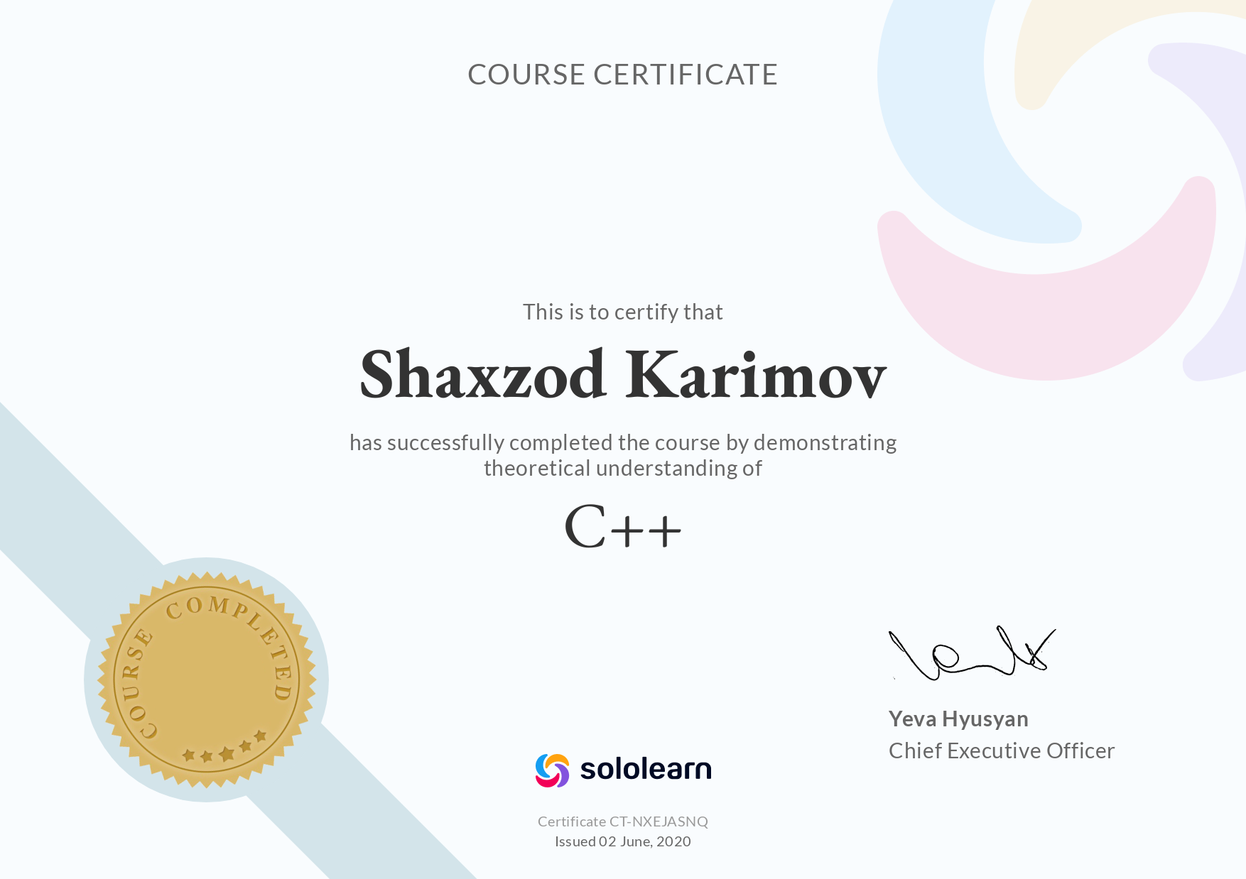 C++ Certificate